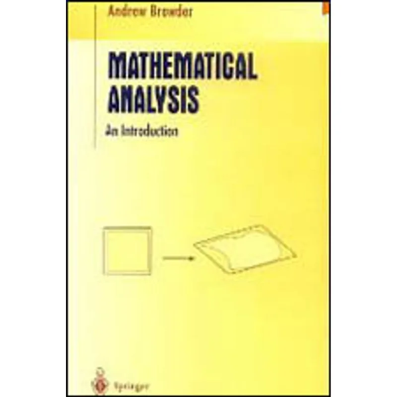 MATHEMATICAL ANALYSIS - AN INTRODUCTION