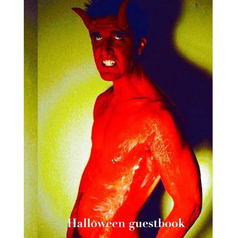Sexy Devil Halloween 8x10 creative journal guest book