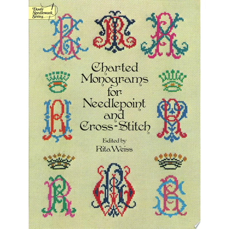 CHARTED MONOGRAMS FOR NEEDLEPOINT AND CROSS-STITCH