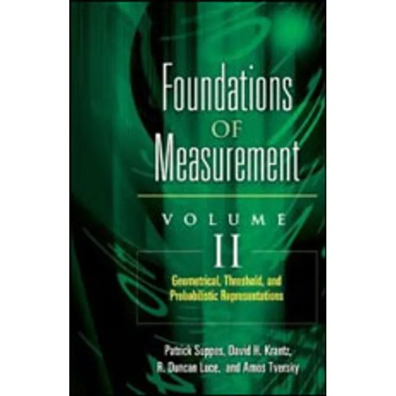 FOUNDATIONS OF MEASUREMENT - VOL. II