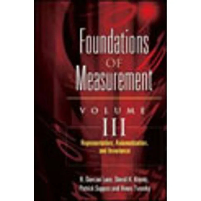 FOUNDATIONS OF MEASUREMENT - VOL. III