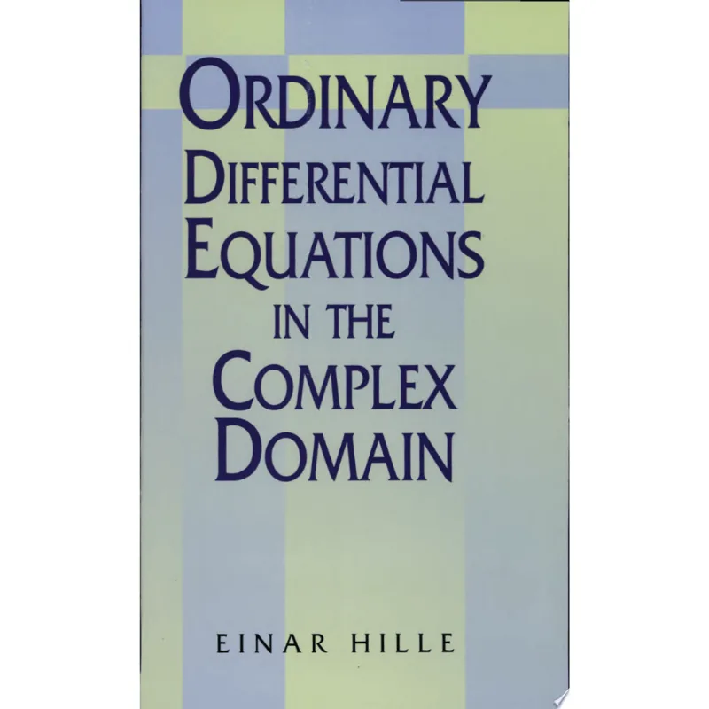 ORDINARY DIFFERENTIAL EQUATIONS IN THE COMPLEX DOM