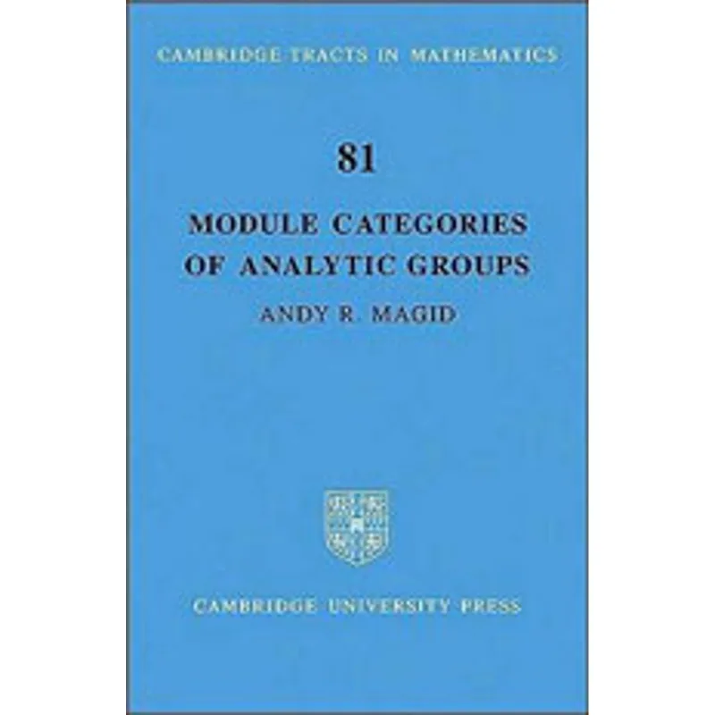 MODULE CATEGORIES OF ANALYTIC GROUPS