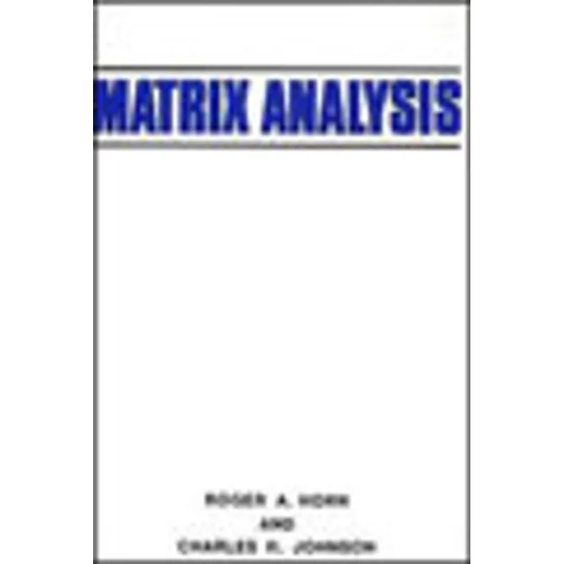 MATRIX ANALYSIS