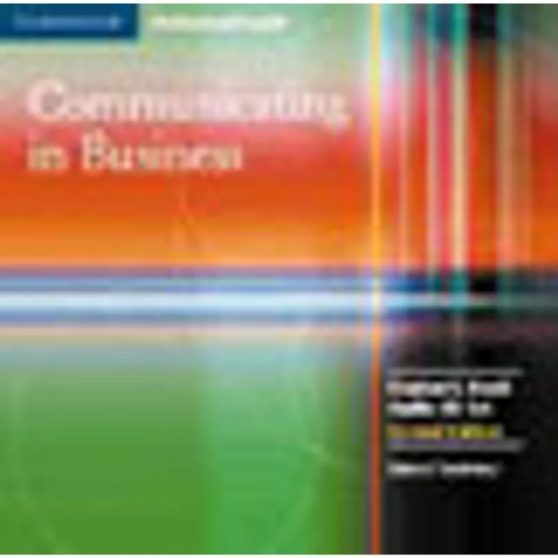 COMMUNICATING IN BUSINESS - CD AUDIO - SECOND EDITION