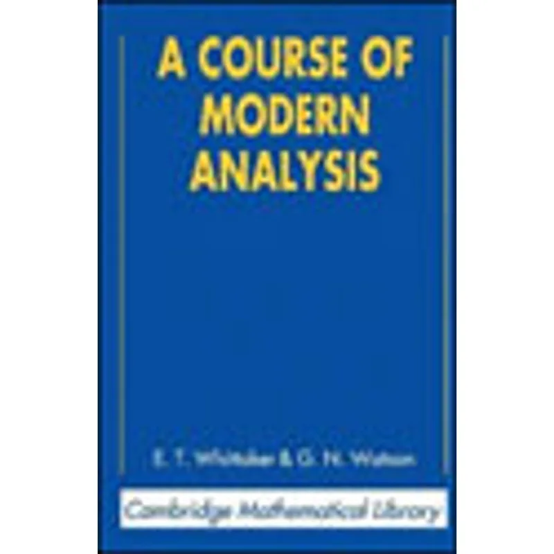 COURSE OF MODERN ANALYSIS, A