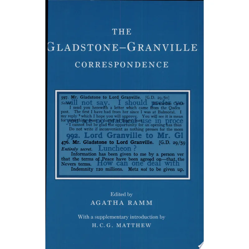GLADSTONE - GRANVILLE CORRESPONDENCE