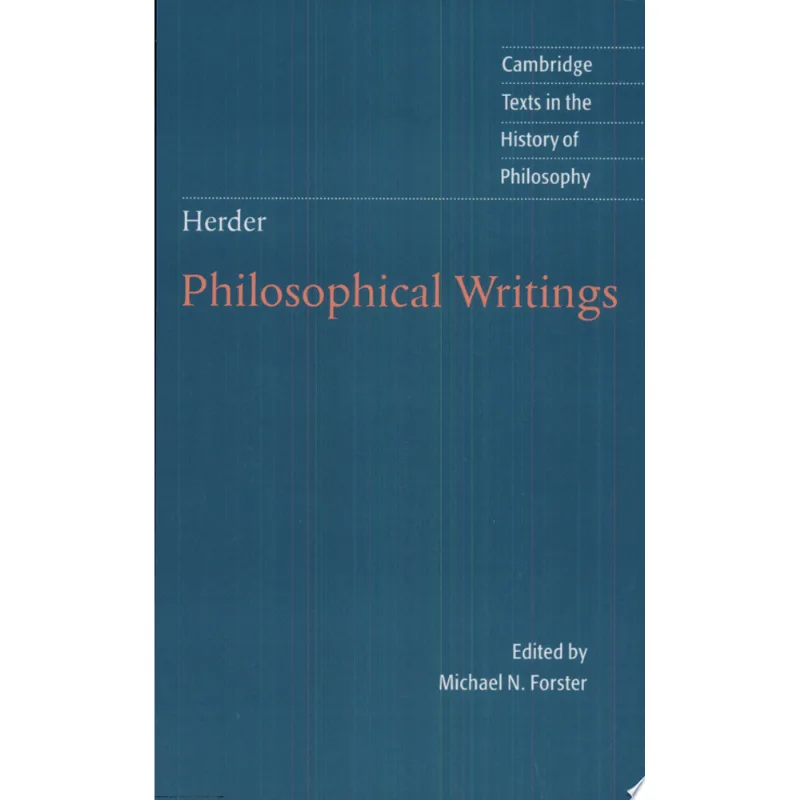 HERDER: PHILOSOPHICAL WRITINGS