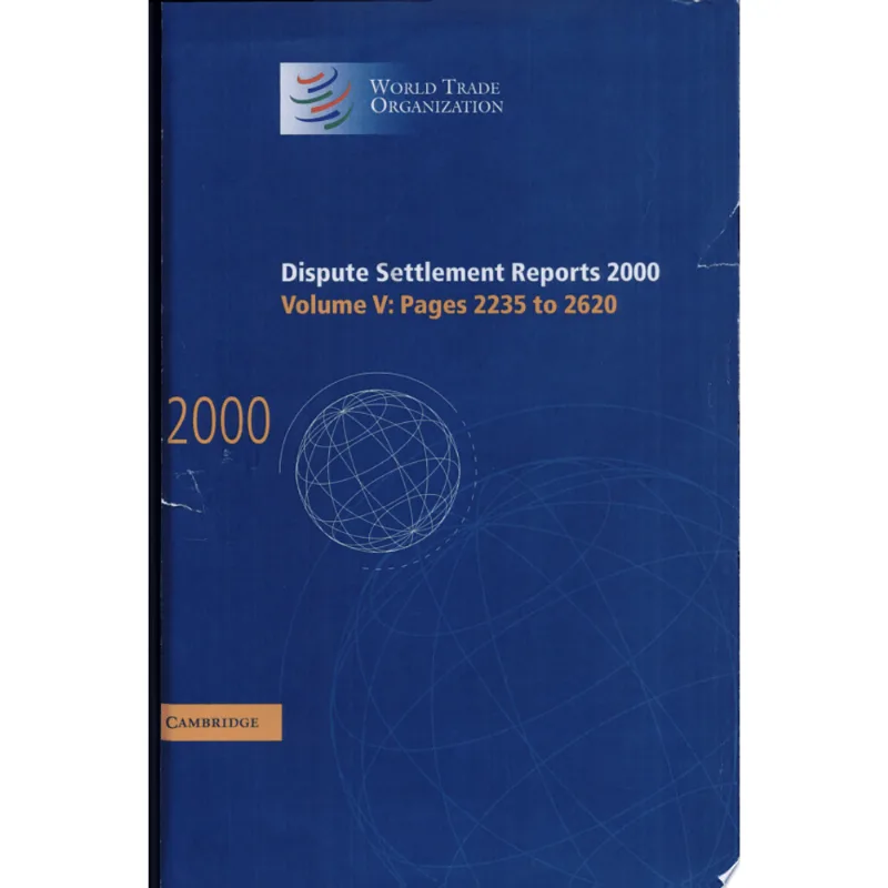 DISPUTE SETELEMENT REPORTS - 2000 - VOL. 5