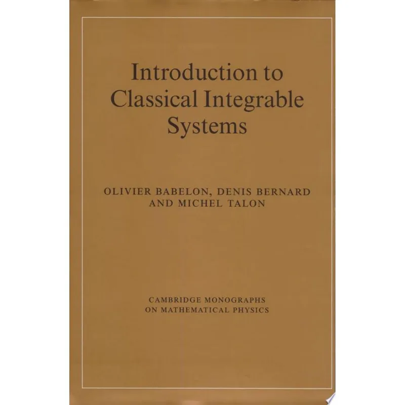 INTRODUCTION TO CLASSICAL INTEGRABLE SYSTEMS