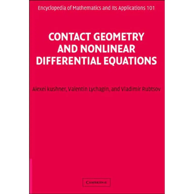 CONTACT GEOMETRY AND NONLINEAR DIFFERENTIAL EQUATIONS