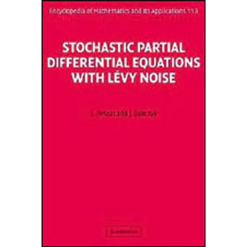 STOCHASTIC PARTIAL DIFFERENTIAL EQUATIONS WTH LEVY NOISE