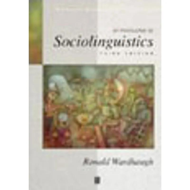 INTRODUCTION TO SOCIOLINGUISTICS, AN