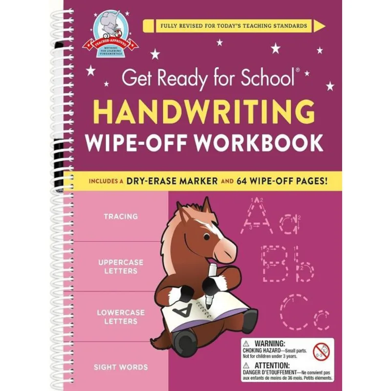 GET READY FOR SCHOOL - HANDWRITING WIPE-OFF WORKBOOK