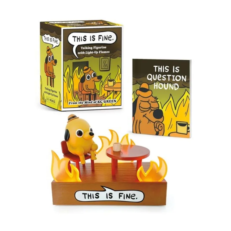 THIS IS FINE TALKING FIGURINE