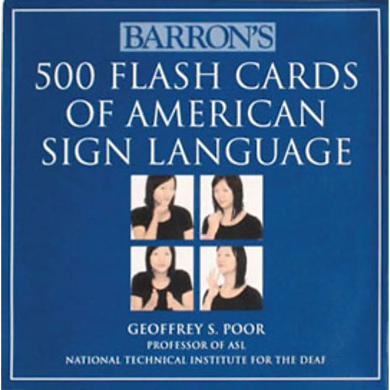 500 FLASH CARDS OF AMERICAN SIGN LANGUAGE