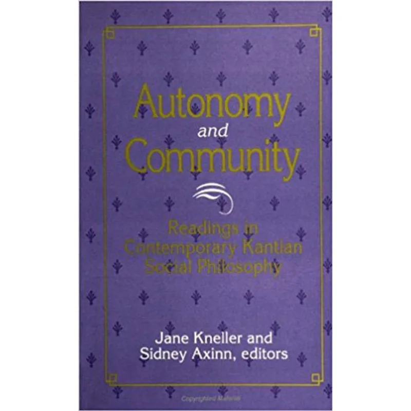 AUTONOMY AND COMMUNITY