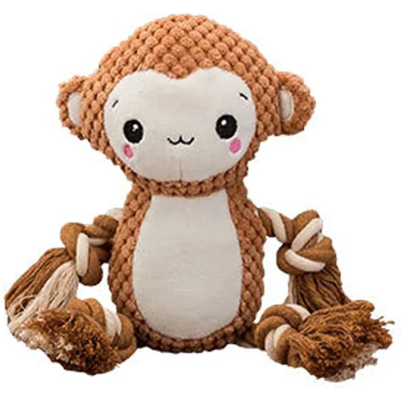 Brinquedos de pelúcia fofos para cães, brinquedos de pelúcia para cães, brinquedos duráveis para cães, para o tédio, brinquedos interativos para masti - Não Disponível - Pet Shop
