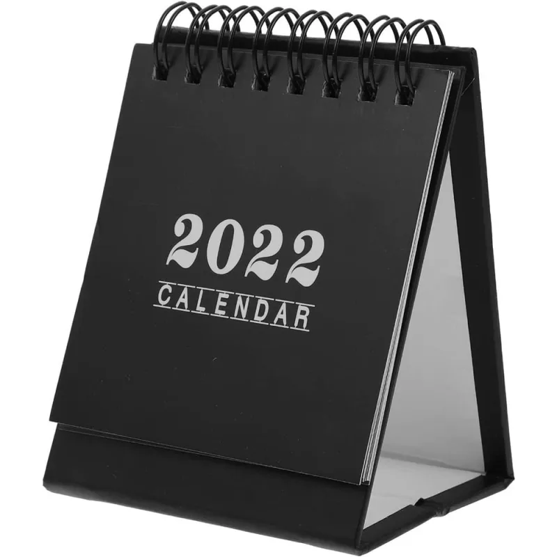 Calendário de mesa 1Pc 2022, Mini Stand Up Table Calendars Bobina de mesa diy Memo Pad Organizador de agenda anual Planejador de programação para esco - Não Disponível
