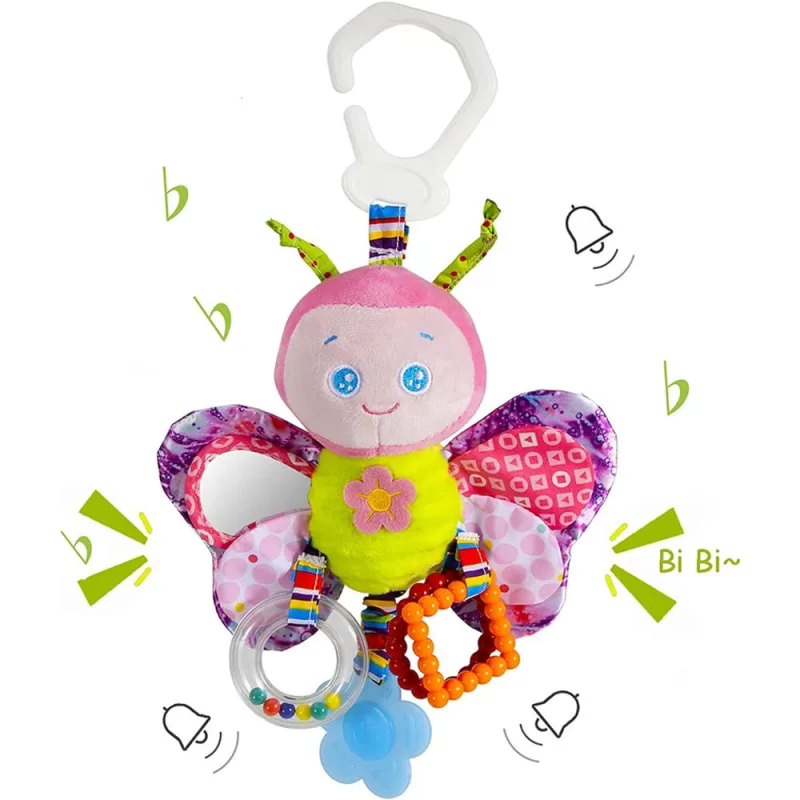 Brinquedos de carrinho de criança e brinquedos de assento de carro para bebês com mordedor Brinquedos de carrinho pendurados Brinquedos de bebê de pel - Não Disponível - Brinquedos