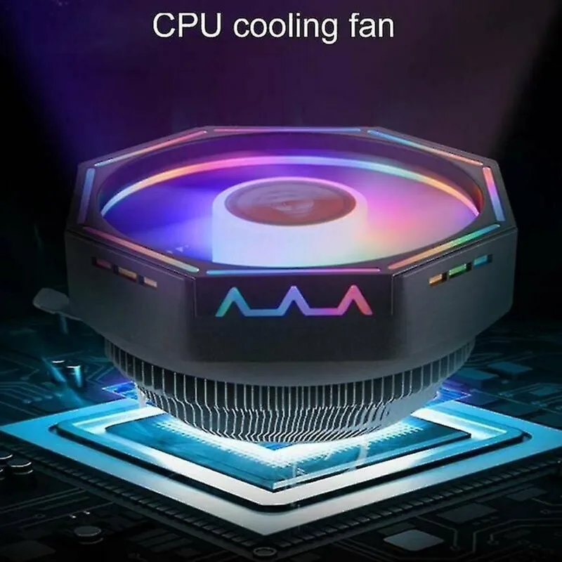 Peças de refrigeração do sistema de computador ventilador led cpu cooler dissipador de calor dissipador de calor para intel 775/115x amd/am3 + am2 +