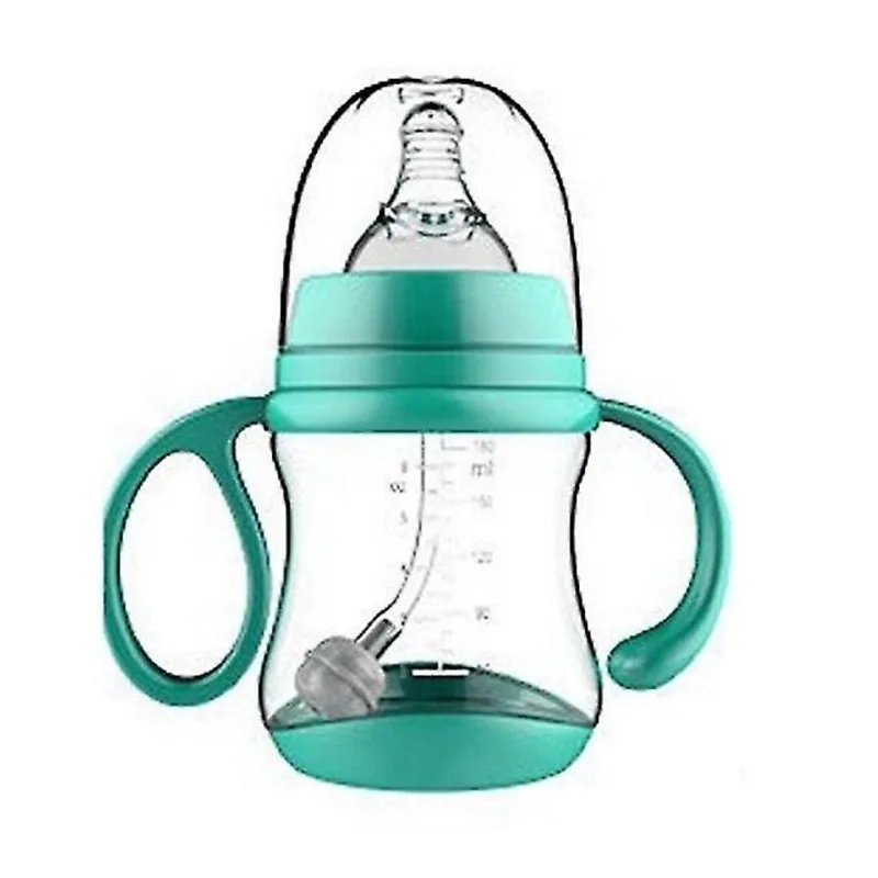 Mamadeiras de bebê 180ml mamadeiras para bebês garrafas de palha pp para crianças garrafa de água potável garrafas de copo