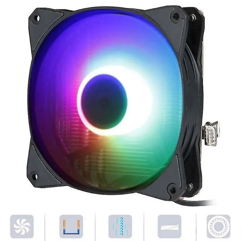 Peças de refrigeração do sistema de computador ventilador de refrigeração led dc 12v cooler adequado para intel 115x série 775 amd am3 am4