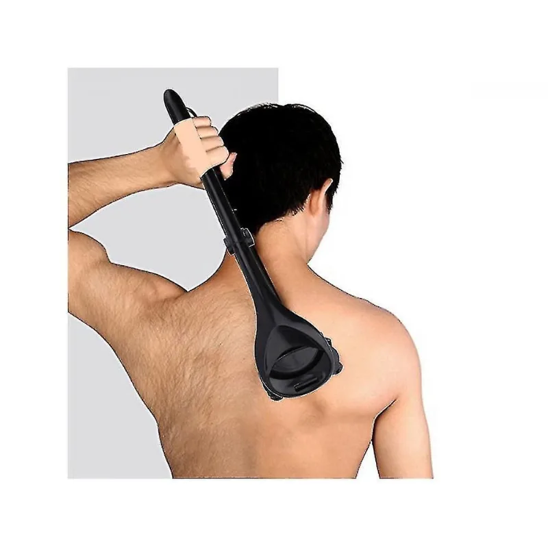 Navalhas homemiyn barbeador traseiro para homens alça ergonômica barbeador manual dobrável raspar suas costas