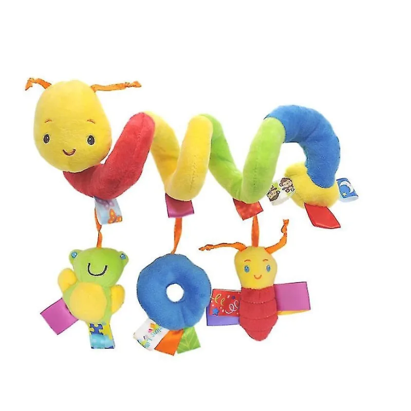 Brinquedos de atividade do bebê desenvolvimento precoce macio berço infantil carrinho de criança brinquedo espiral brinquedos de bebê pendurado brinqu - Não Disponível - Brinquedos