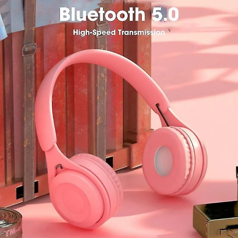 Fones de ouvido fones de ouvido fones de ouvido sem fio jogo infantil bluetooth hi fi fone de ouvido estéreo áudio mp3 cartão tf ruído