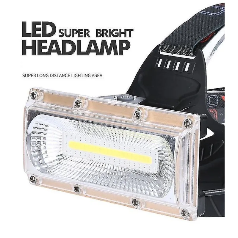 Lanternas faróis 80000lm holofote cob faróis led faróis led farol de acampamento cabeça tocha 3modes lanterna de cabeça faróis