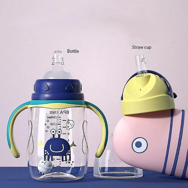 Mamadeiras mamadeiras bpa grátis mamadeiras recém-nascidas alimentando pescoço largo 300ml garrafa de água fofa mamadeiras de leite