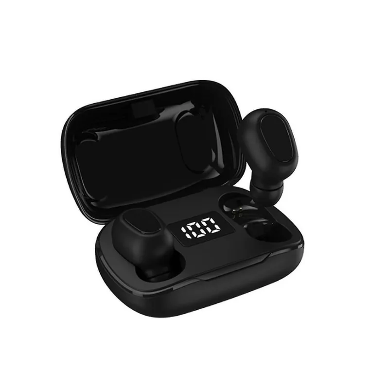 Fones de ouvido fones de ouvido l21pro display digital fone de ouvido bluetooth 5.0 display business true stereo earplugs com carregamento