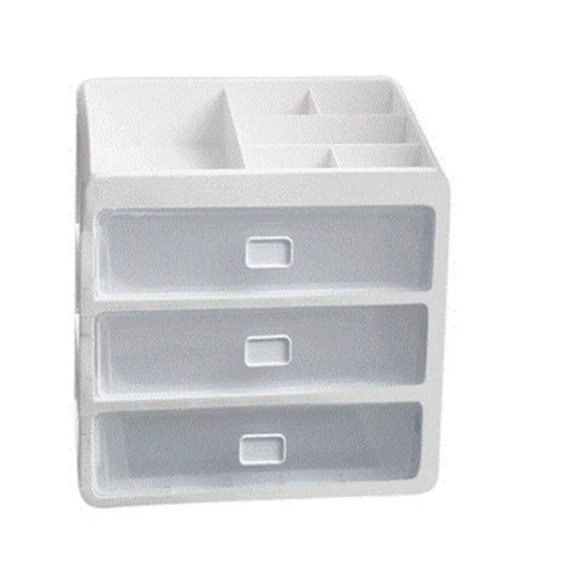 Estojos para cartões de visita organizador de gaveta de mesa caixa de armazenamento de cosméticos de várias camadas estojo de maquiagem porta-escova r - Não Disponível