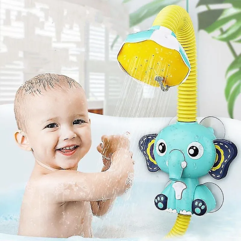 Brinquedos de banho brinquedos de banho bebê jogo de água modelo elefante torneira chuveiro banheiro elétrico brinquedos de bebê brinquedo de banho