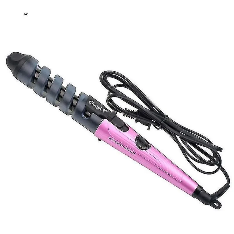 Ferros de frisar modelagem de cabelo elétrica profissional ferro de frisar automático rosa