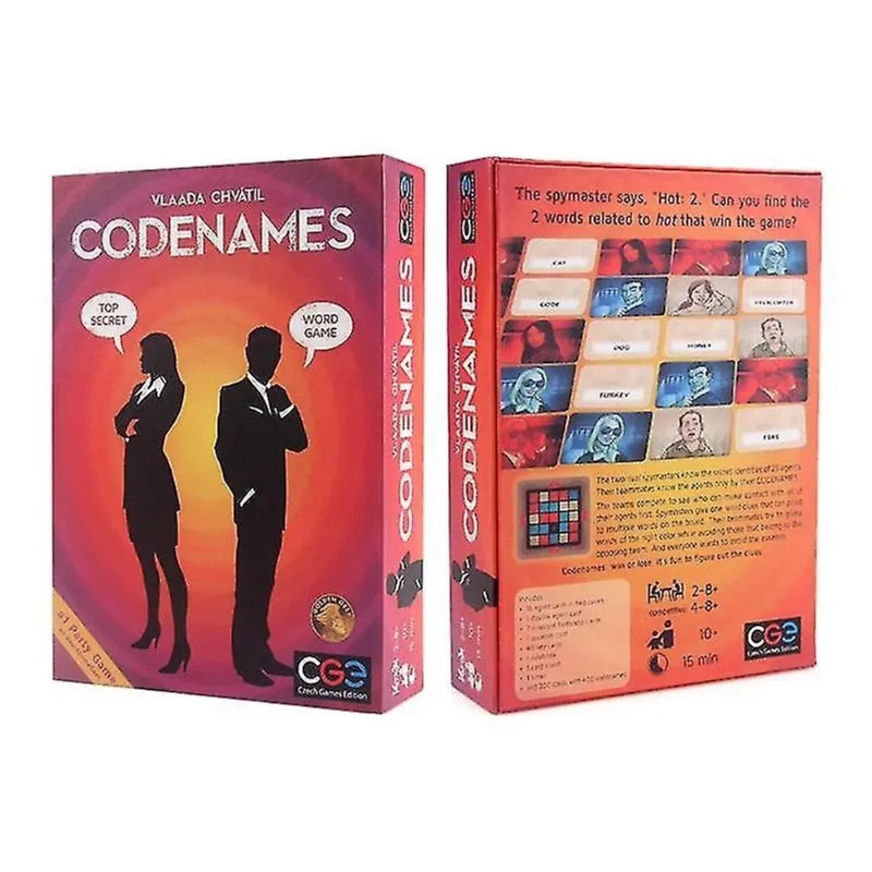 Jogo de Cartas Codinomes Confidenciais - Diversão em Família e Amigos