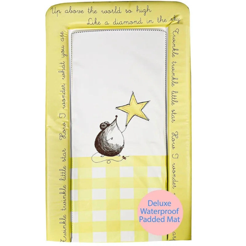 Trocador capas de bandeja mouse star deluxe menino menina trocador grande acolchoado à prova d'água lenço limpo trocador de bebê