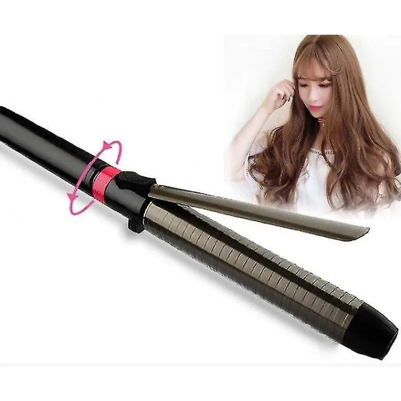 Ferros de ondulação aquecimento rápido ferro de ondulação de titânio modelador de cabelo 360 girar clipe onda grande cabelo waver ferros de ondulação
