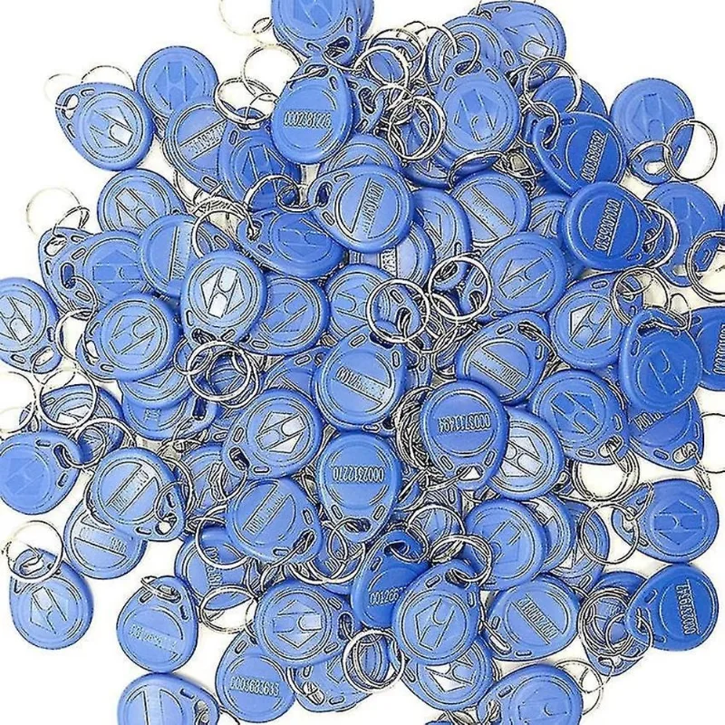 Leitores de cartões eletrônicos 100pcs rfid tag 125khz proximidade rfid cartão keyfobs chaveiro controle de acesso smart card