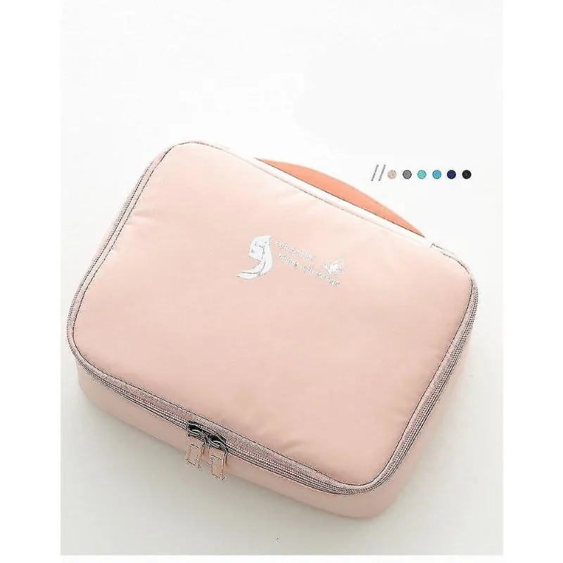 Sacos de higiene pessoal cosméticos bolsas de cosméticos poliéster resistente à água organizador de estojo de maquiagem de viagem bolsa de armazenamento portátil para artistas