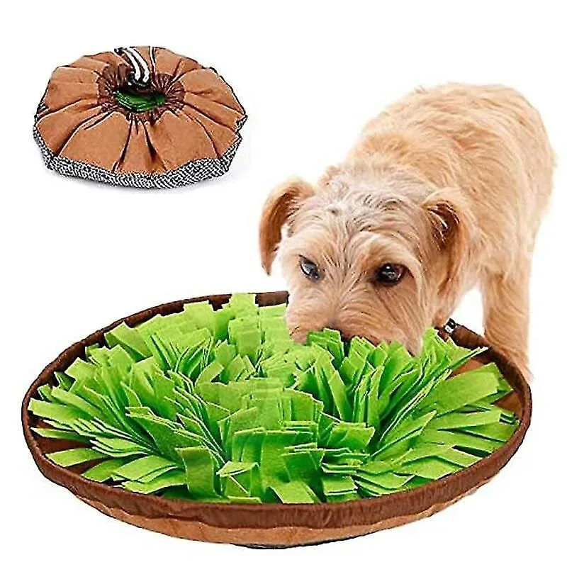 Tapetes de caixa de areia para gatos brinquedos interativos para cães de estimação almofada redonda para cheirar animais de estimação lavável brinqued - Não Disponível - Brinquedos