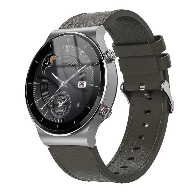 Monitores de atividade chronus smart watch 1.3 polegadas rodada colorida display bluetooth chamada lembrete de mensagem de música local