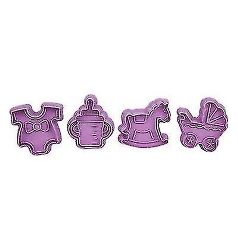 Moldes de panelas de bolo copoz 4 pçs/set ferramentas de cozimento diy molde de biscoito de silicone molde de garrafa de bebê molde de bolo de fudge