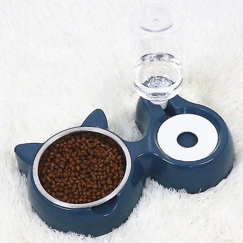 Dispensadores de alimentos dispensador de água de tigela de gato recipiente automático de água para alimentos dispensador de alimentador antiderrapante para cão gato