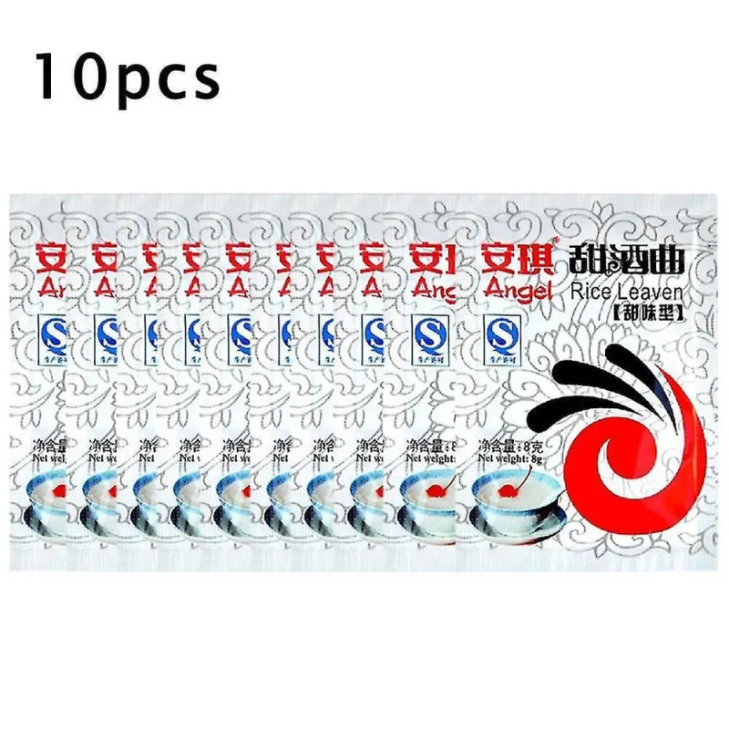 Assadeiras de biscoitos 10 sacos de arroz doce fermentação de vinho fermento em pó inicial fazendo 1 saco = 8g de fermento seco ativo - Não Disponível - Utilidades Domesticas