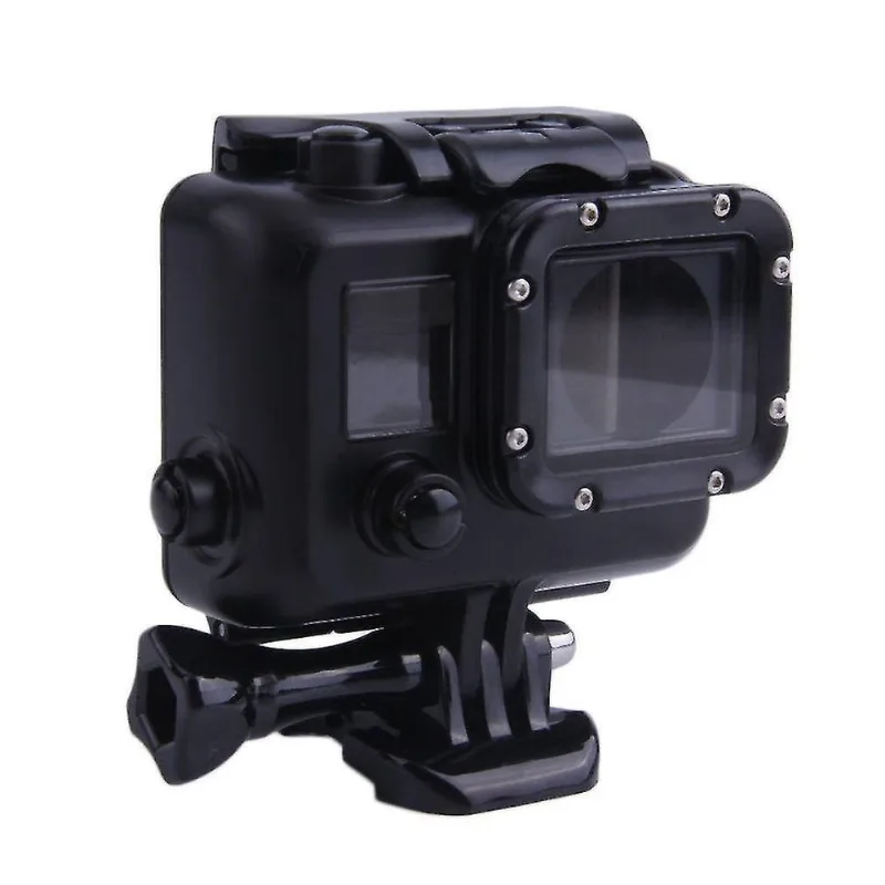 Unidades de zoom da lente da câmera caixa de mergulho impermeável estojo protetor subaquático para gopro hero 4 3 + 3