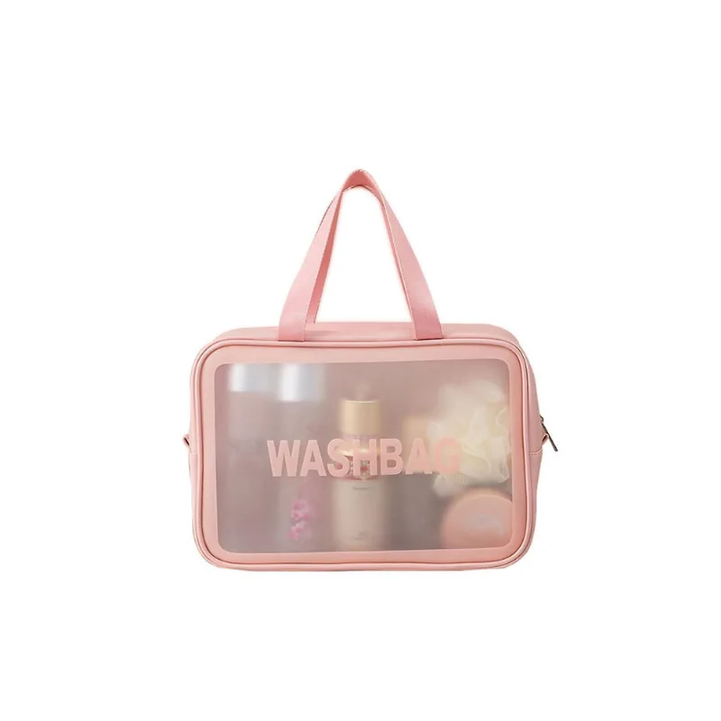 Bolsa de armazenamento de cosméticos transparente à prova d'água de grande capacidade - Organizador de viagem de maquiagem cosmética grande para homens e mulheres, bolsa de armazenamento de cosméticos