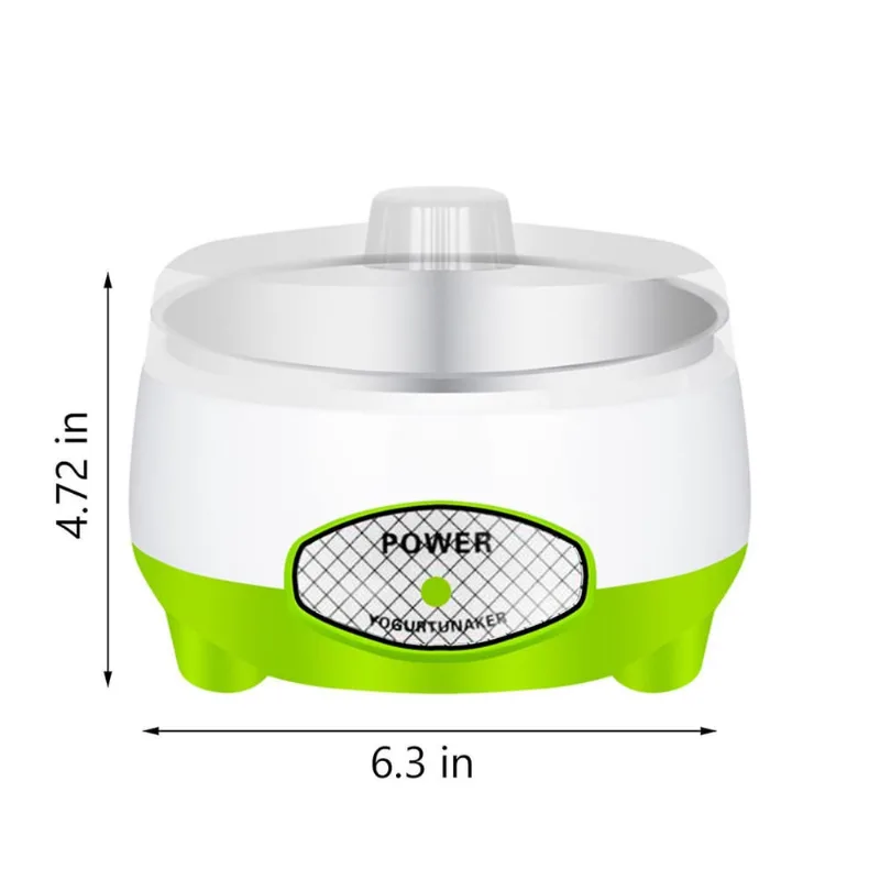 Máquina de fazer iogurte, eletrodomésticos fermentados automaticamente com aço inoxidável, durável, café da manhã, bebê, crianças, uso doméstico