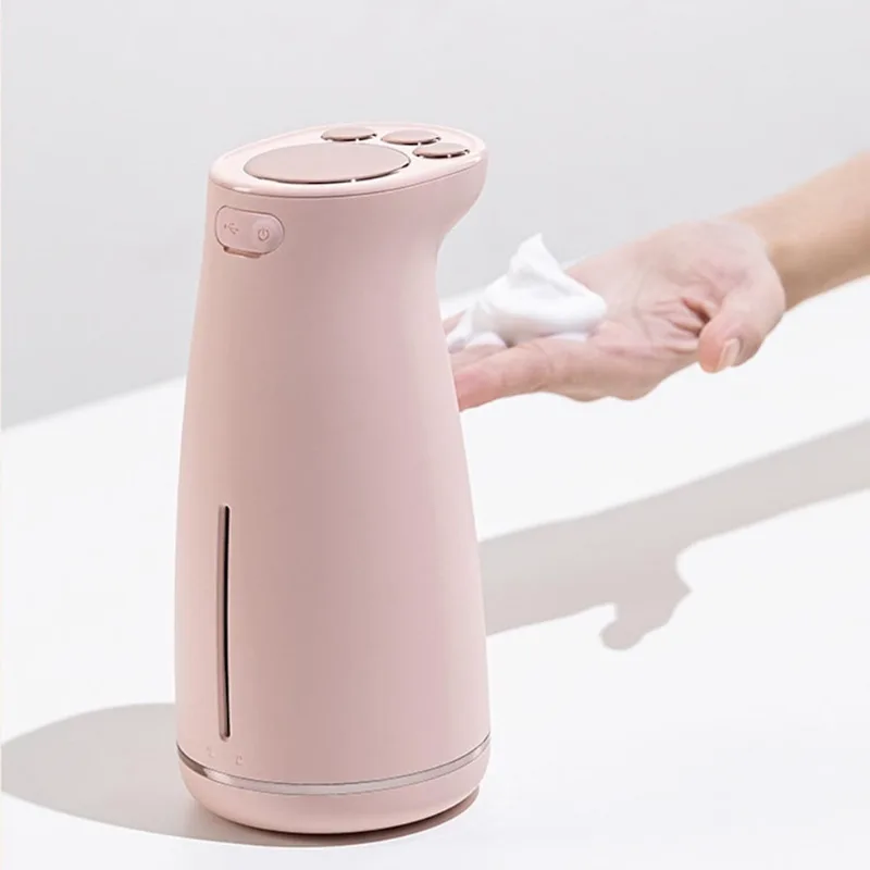 Dispensador automático de sabão, dispensador de sabão espumante, dispensador de sabão mãos-livres à prova d'água com sensor de movimento automático, grande capacidade 300ml